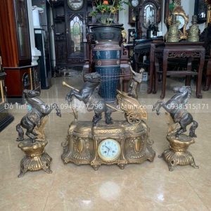 DH40-2021| Đồng Hồ Để Bàn Châu Âu Cổ
