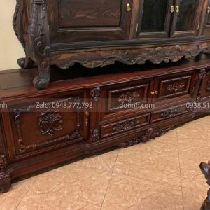 TV02-2021| Kệ Tivi Gỗ Cẩm Lai Siêu VIP