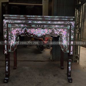 BAN08-2021| Nghi Thờ Gỗ Gụ Khảm Ốc Gỗ Gụ