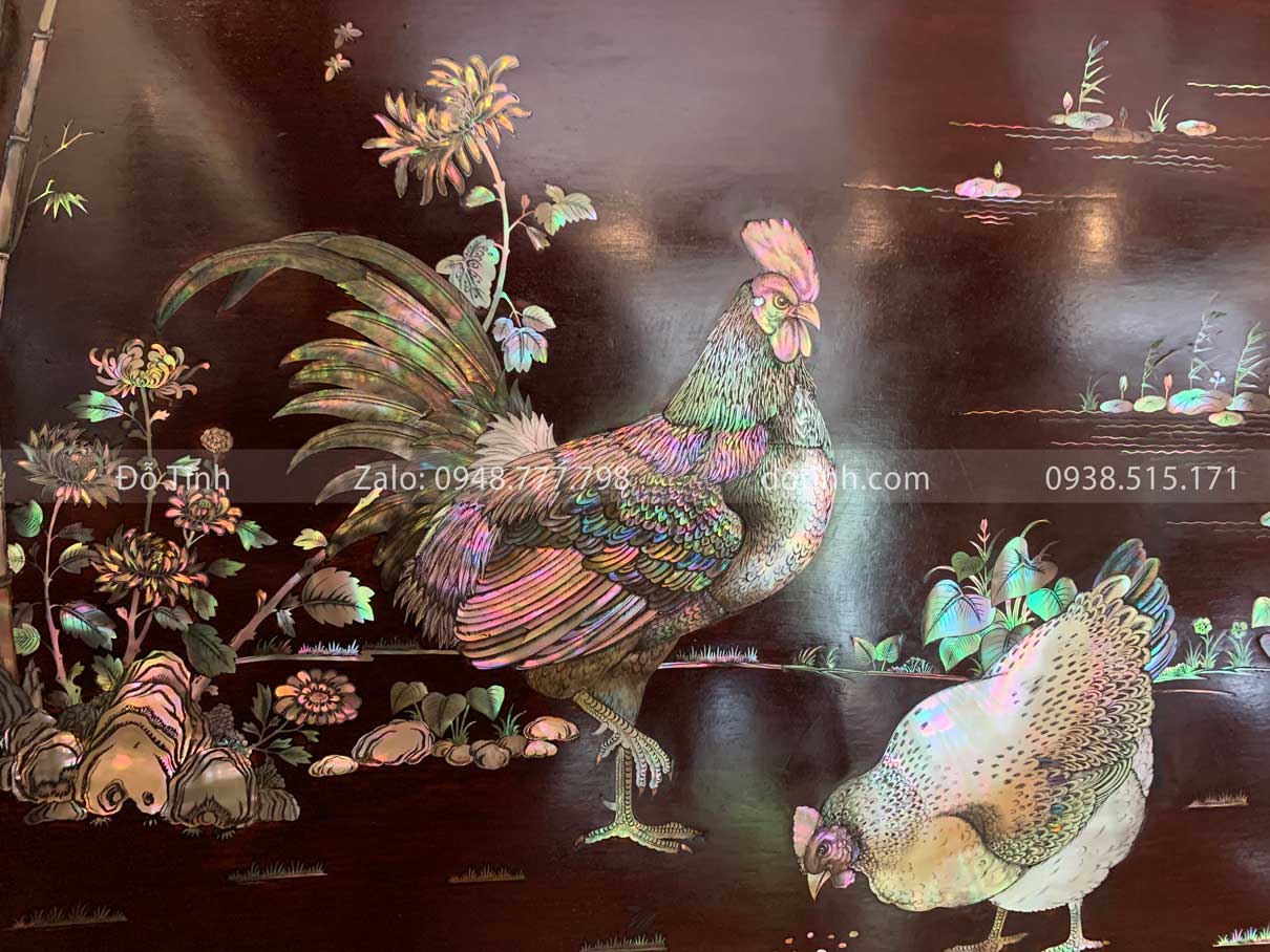 TG49-2021| Tranh Khảm Ốc Đàn Kê tranh kham oc dan ke 11