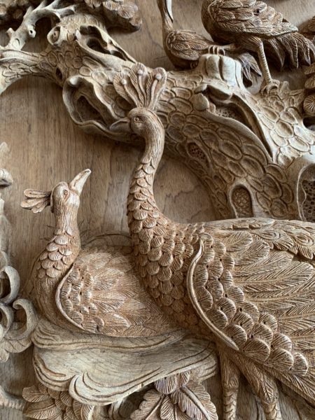 TG104-2021| Tranh Phu Thê Viên Mãn Đục Tay Gỗ Gụ tranh phu the vien man 2