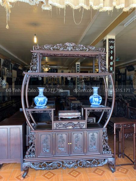 Tủ Bày Đồ Gỗ Gụ
