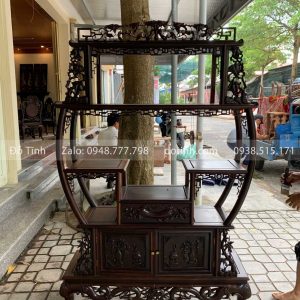 TU22-2021| Tủ Bày Đồ Gỗ Gụ