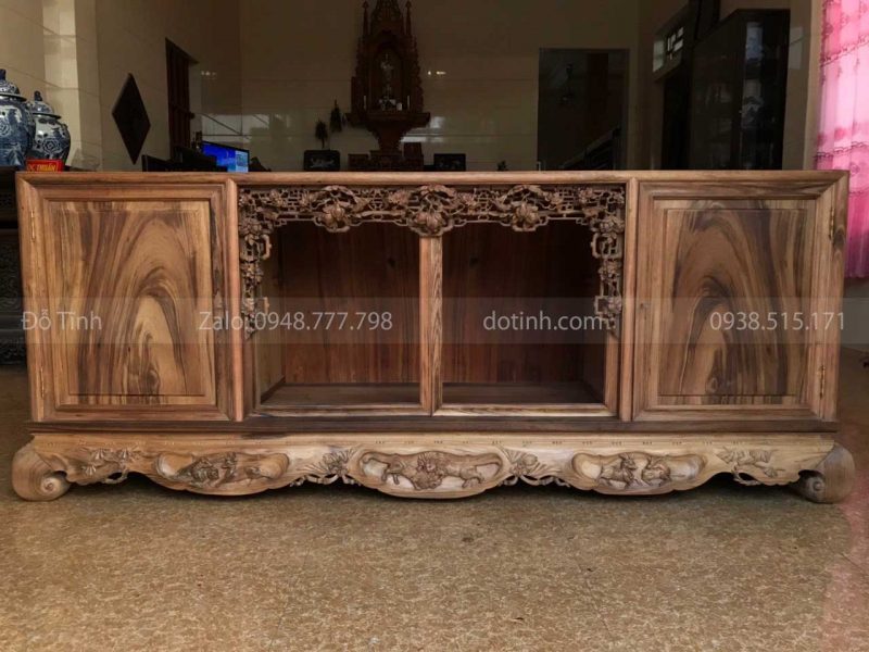 TC14-2021| Tủ Chè Đục Gỗ Gụ Ta Quảng Bình Siêu Vân Tủ Chè Đục Gỗ Gụ Ta Quảng Bình Siêu Vân