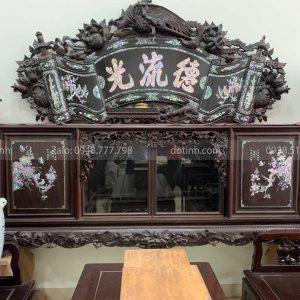 TC03-2021| Tủ Chè Khảm Ốc Hoa Hồng