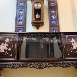 TC08-2021| Tủ Chè Ngũ Phúc Khảm Tích