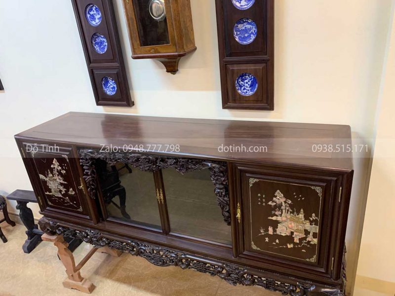 TC08-2021| Tủ Chè Ngũ Phúc Khảm Tích tu che ng phuc kham tich 4