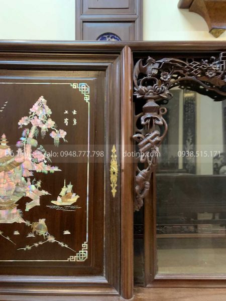 TC08-2021| Tủ Chè Ngũ Phúc Khảm Tích tu che ng phuc kham tich 8
