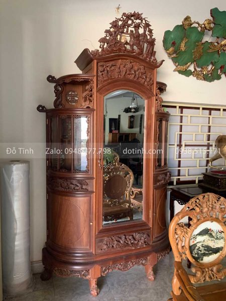 TU25-2021| Tủ Chùa Gỗ Gụ Đục Tích Tam Quốc TU25-2021| Tủ Chùa Gỗ Gụ Đục Tích Tam Quốc