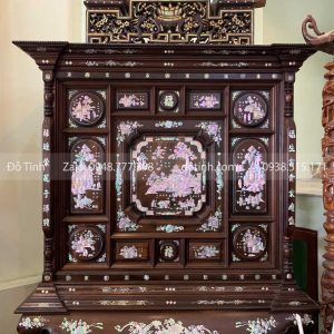 DT01-2021| Tủ Thờ Khảm Tích Nhị Thập Tứ Hiếu