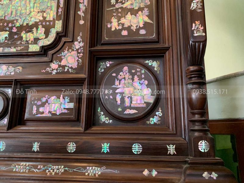 DT01-2021| Tủ Thờ Khảm Tích Nhị Thập Tứ Hiếu tu tho kham tich nhi thap tu hieu 11