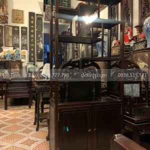 TU29-2021| Tủ Bày Đồ Trơn Cổ Gỗ Trắc
