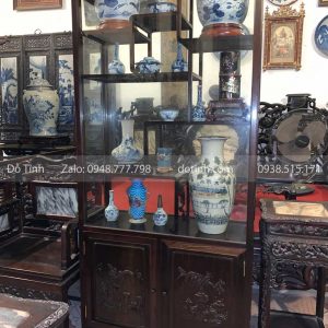 TU28-2021| Tủ Trơn Cổ Gỗ Trắc