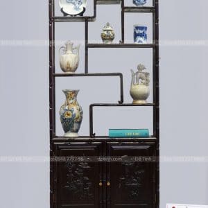 TU06- Tủ Bày Đồ Trúc Nhỏ Đục Tứ Diện