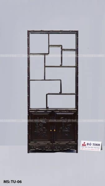 TU06- Tủ Bày Đồ Trúc Nhỏ Đục Tứ Diện tu bay do duc tu dien 11