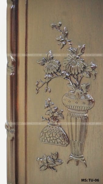 TU06- Tủ Bày Đồ Trúc Nhỏ Đục Tứ Diện tu bay do duc tu dien 5