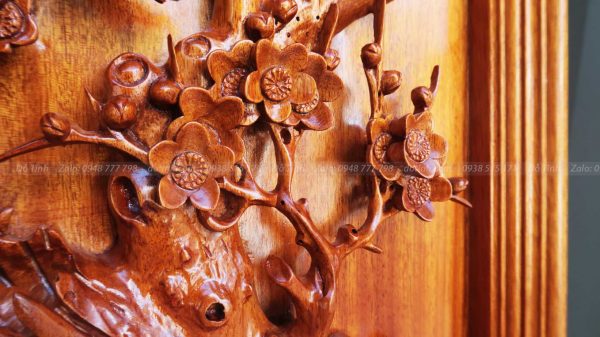 bo tranh tu quy go gu tung cuc truc mai danh chay 13