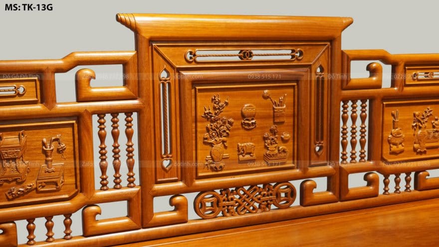 TK13G| Cổ Đồ Đại - Gõ Đỏ ( Làm Theo Yêu Cầu ) truong ky hue co do dai go go do 8