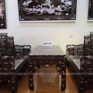 AA148-2022| Trường Kỷ Tam Sơn Gỗ Cẩm Khảm Ốc - Cực Đẹp!!