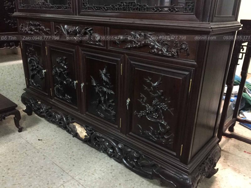 TU47-2022| Tủ Bày Đồ Đục Cảnh