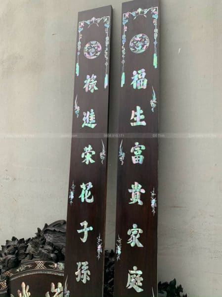 TG132-2022| Bộ Cuốn Thư Câu Đối Khảm Ốc Đẹp!!! cuon thu cau doi 10