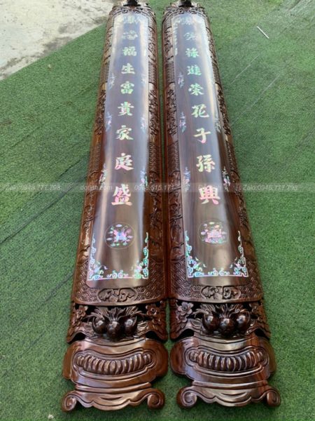TG117-2022| Bộ Cuốn Thư Câu Đối Khảm Ốc cuon thu cau doi 4