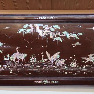 TG125-2022| Tranh Khảm Tùng Hạc Diên Niên ( KT 60cm - 1m20)