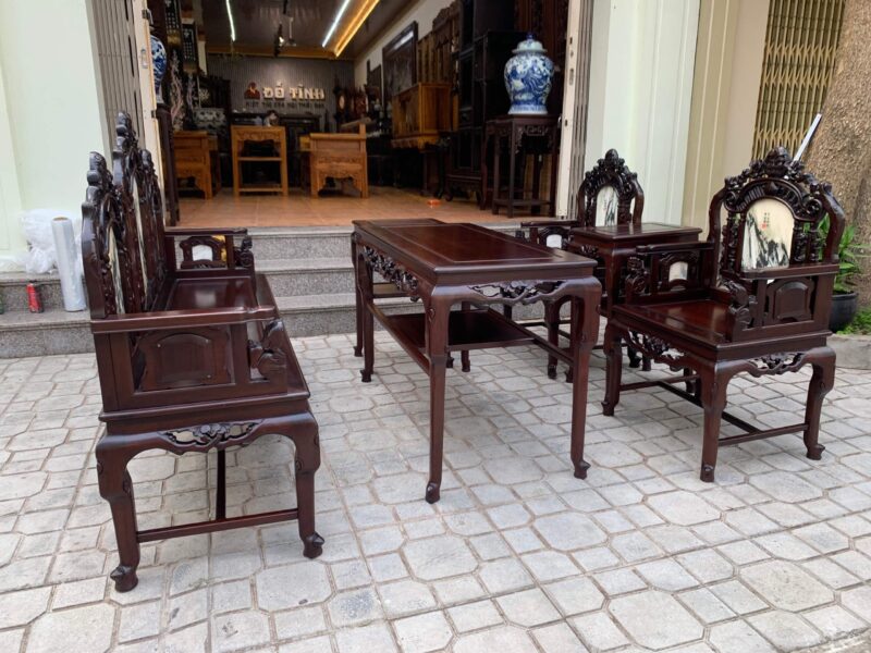 Bộ bàn ghế công thành 6 món - Đẹp cho mọi phòng khách