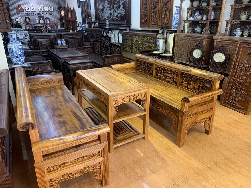 Mã 3: Bộ Trường Tích Vinh Quy Gụ - Gỗ Gụ Quảng Bình - 3 Món ( Hàng Cao Cấp) Bộ trường tích vinh quy là tâm huyết của nghệ nhân Đỗ Tĩnh