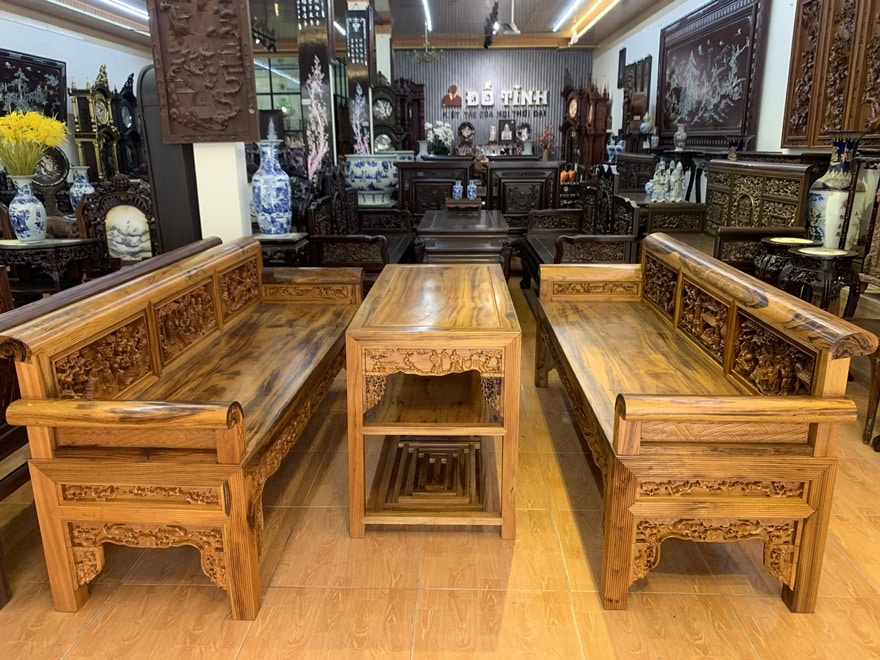 Mã 3: Bộ Trường Tích Vinh Quy Gụ - Gỗ Gụ Quảng Bình - 3 Món ( Hàng Cao Cấp) Mã 3: Bộ trường tích vinh quy gụ Quảng Bình