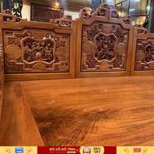 SG34 Sập 3 thành gỗ hương đá cao cấp (1m8-2m2)