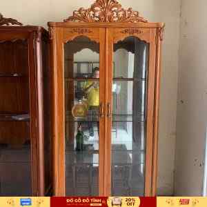 TU58 Tủ rượu cao cấp gỗ gõ đỏ - Kiểu dáng luois sang trọng