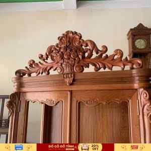 TU60 Tủ louis VIP hàng đặt cao cấp gỗ gõ đỏ