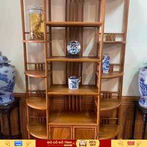 TU62 Tủ rượu trơn đơn giản gỗ gõ đỏ